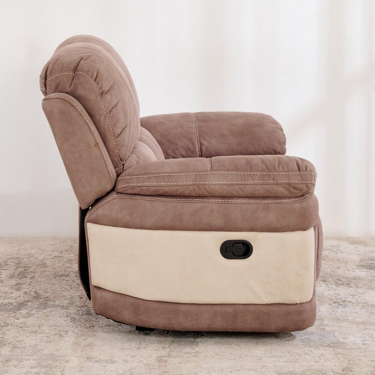 (Refurbished) Dawson Polyester 2-Seater Recliner - Beige