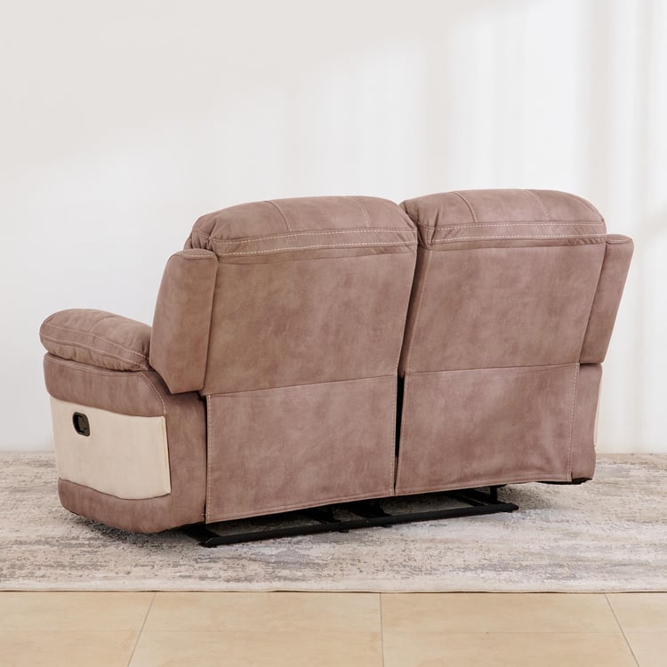 (Refurbished) Dawson Polyester 2-Seater Recliner - Beige