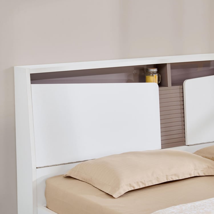 Quadro Flex Queen Bed - White