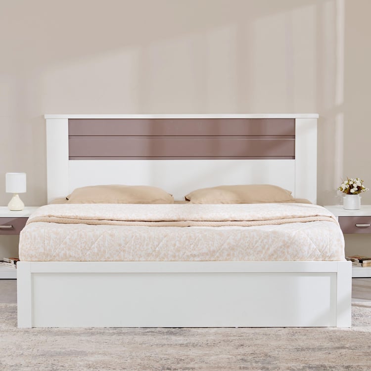 Quadro Cosco Queen Bed - White