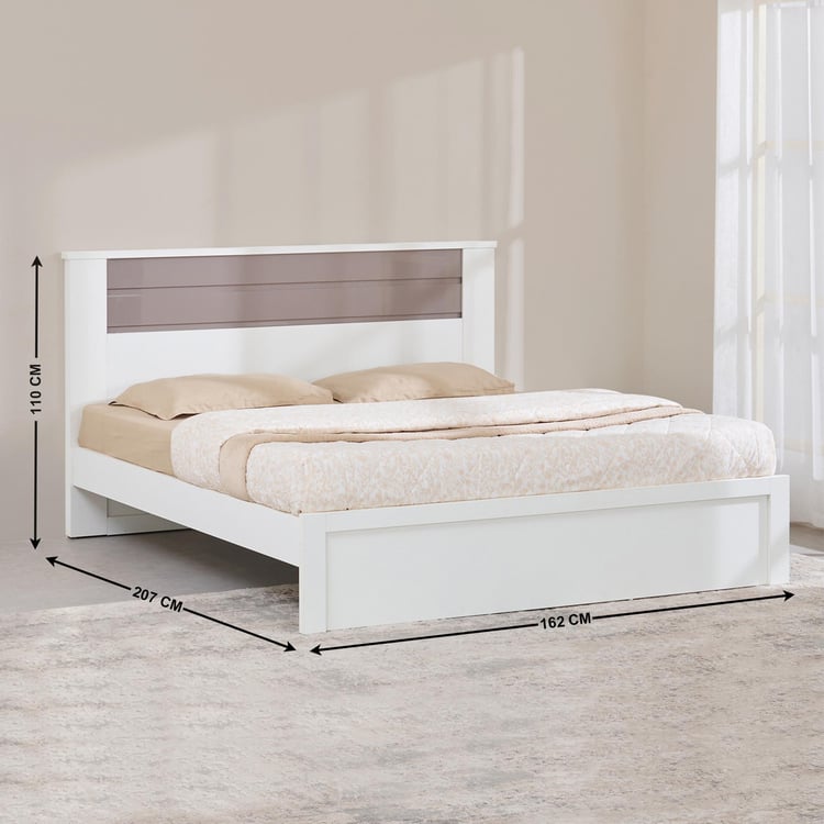 Quadro Cosco Queen Bed - White