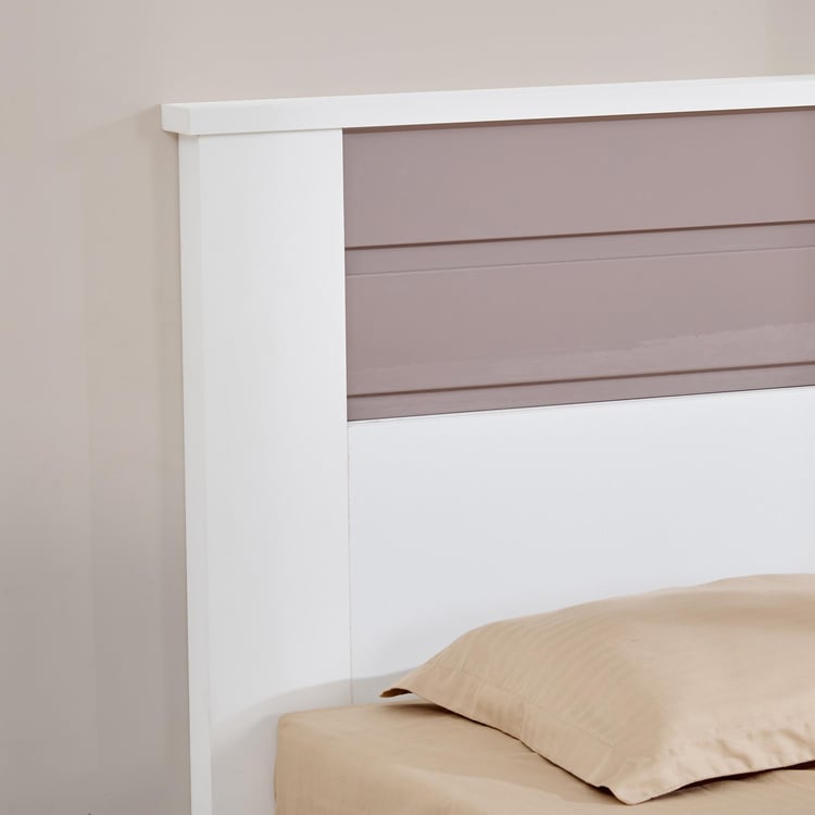 Quadro Cosco King Bed with Box Storage - White