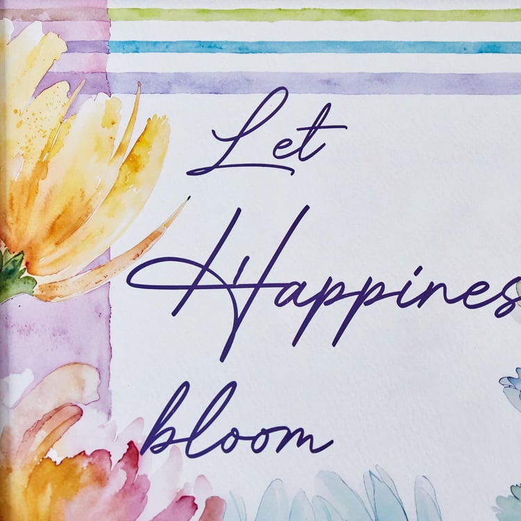 Spectrum Canvas Happiness Picture Frame - 33x48cm