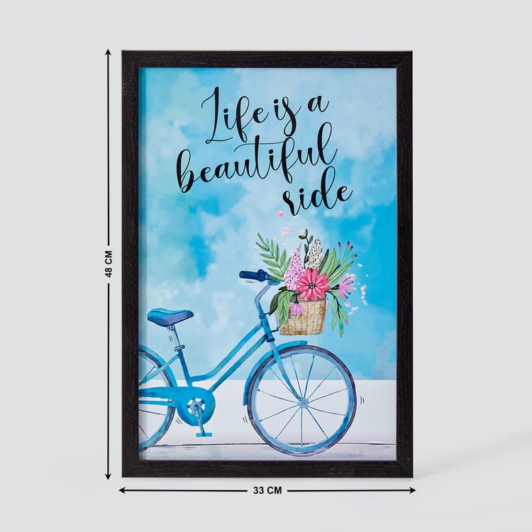 Spectrum MDF Serene The Bicycle Picture Frame - 33x48cm