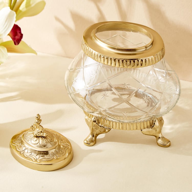 Buy Hoovu Frida Glass Potpourri Bowl from Home Centre at just INR 1399.0