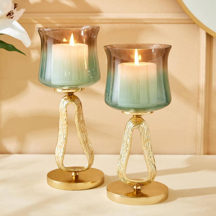 Eternity Viva Ribbon Glass Hurricane Candle Holder