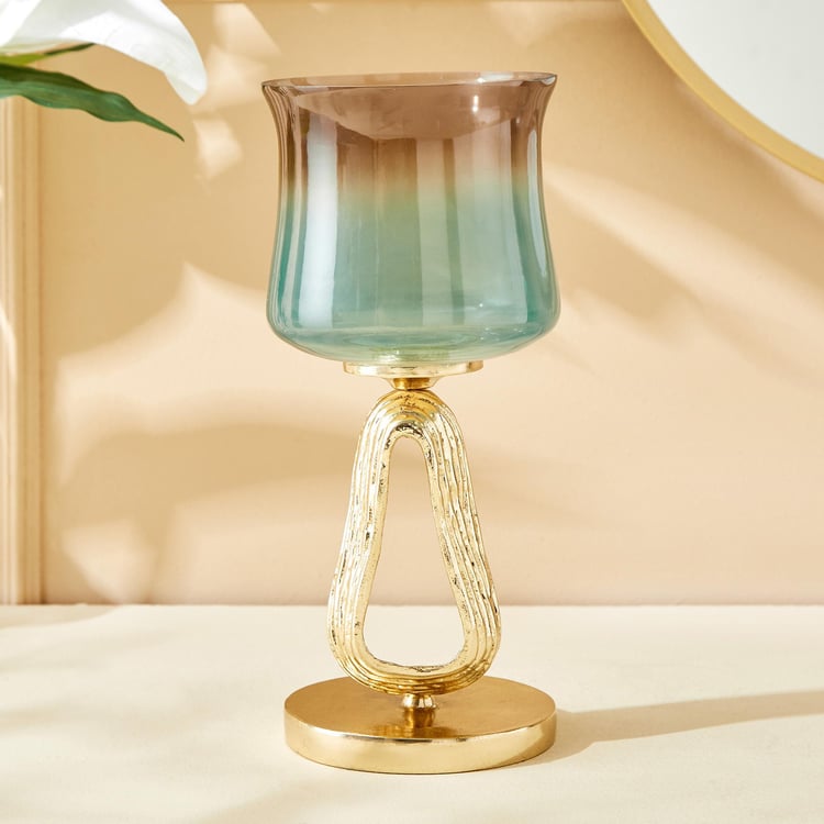 Eternity Viva Ribbon Glass Hurricane Candle Holder
