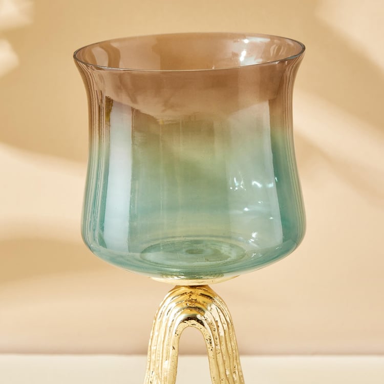 Eternity Viva Ribbon Glass Hurricane Candle Holder