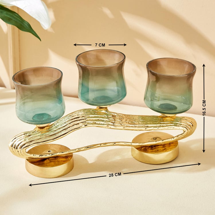 Eternity Viva Ribbon Glass Multi Votive Holder