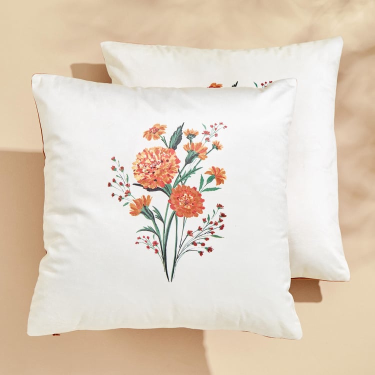 Mystic Meadows Set of 2 Printed Cushion Covers - 40x40cm