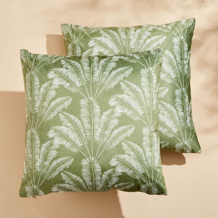 Mystic Meadows Set of 2 Printed Cushion Covers - 40x40cm