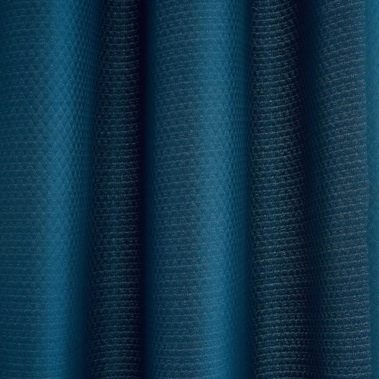 Sierra Set of 2 Jacquard Room Darkening Door Curtains - 7ft