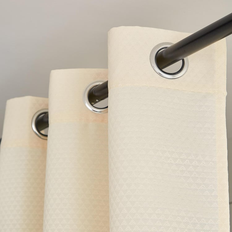 Sierra Set of 2 Woven Room Darkening Door Curtains