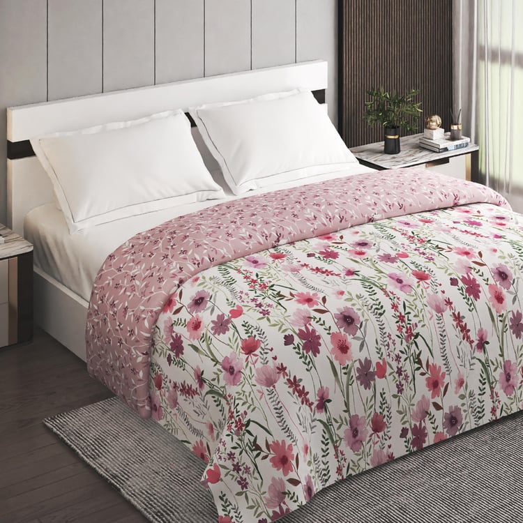 Restful Reflections Cotton Floral Printed Double Comforter