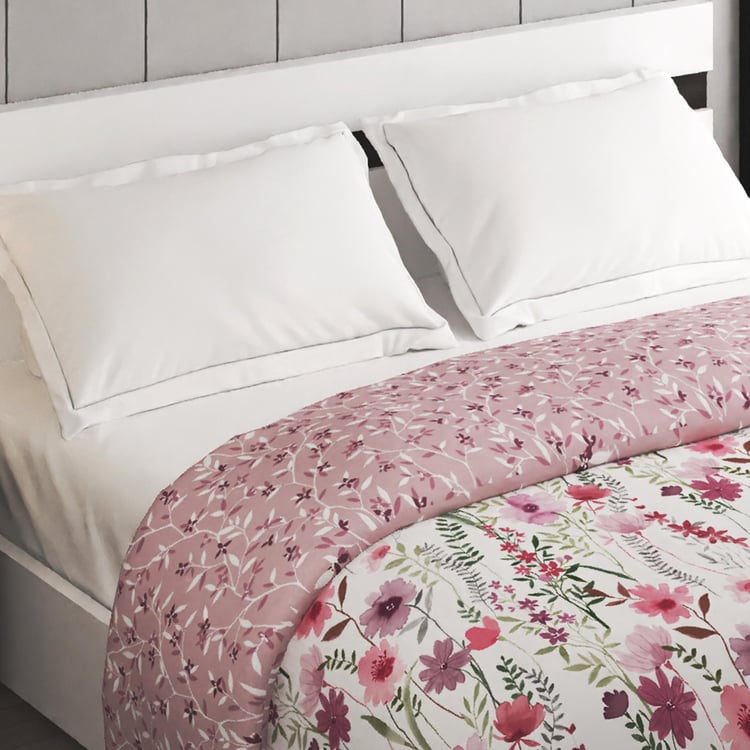 Restful Reflections Cotton Floral Printed Double Comforter