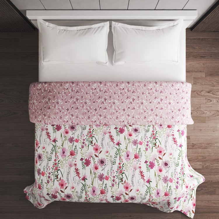 Restful Reflections Cotton Floral Printed Double Comforter