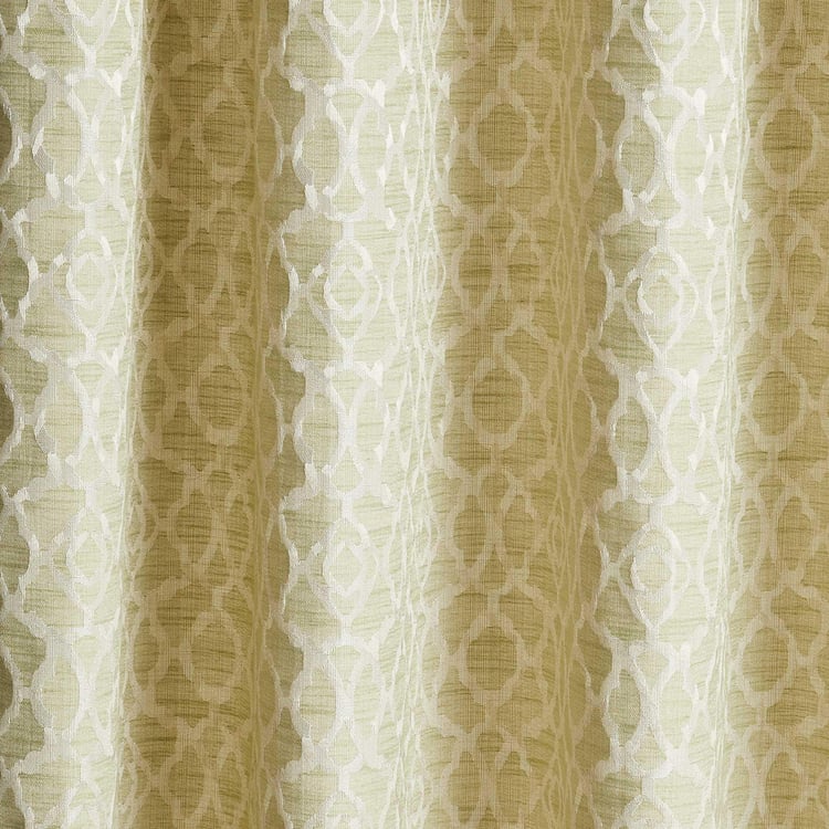 Morris Eclipse Set of 2 Jacquard Room Darkening Door Curtains - 7ft