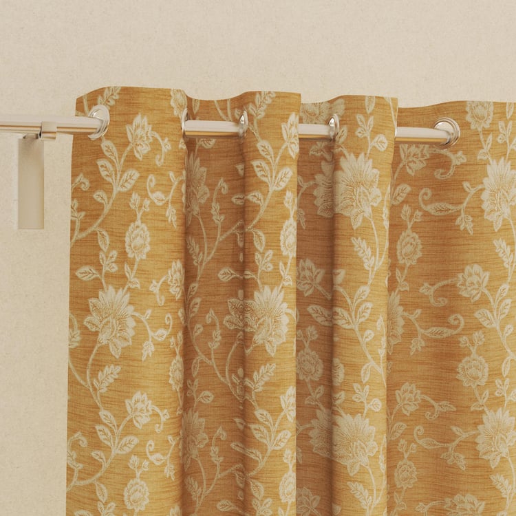 Morris Vallarta Set of 2 Jacquard Room Darkening Window Curtains