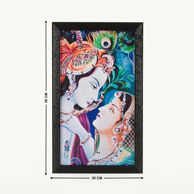 Corsica Aura Radha Krishna Picture Frame - 30x50cm