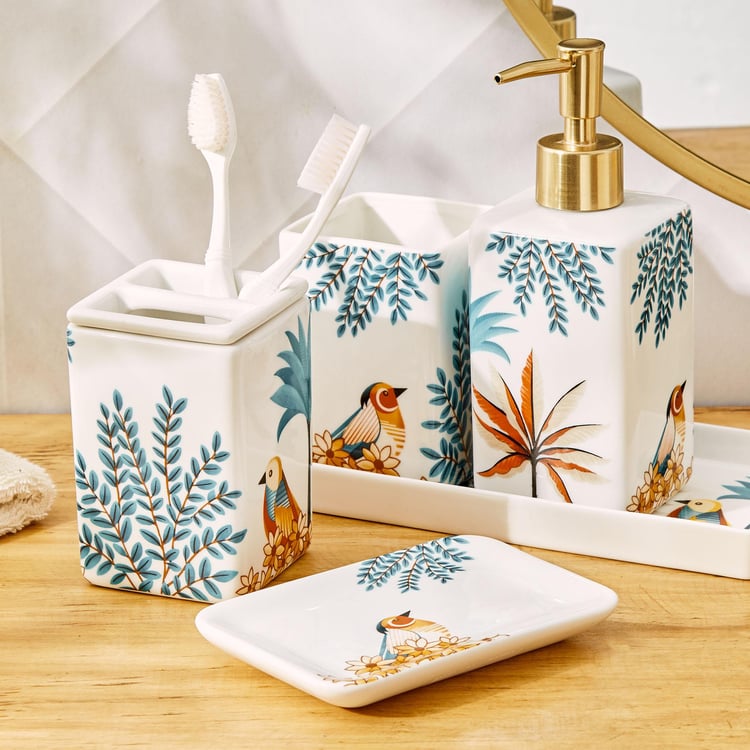 Nova Townsquare Ceramic Printed Soap Dish