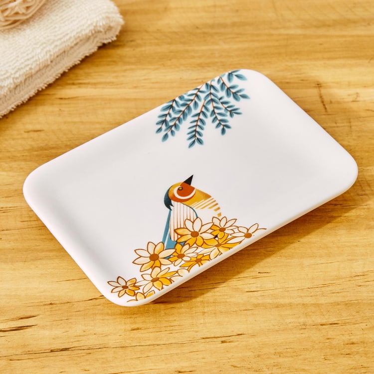 Nova Townsquare Ceramic Printed Soap Dish