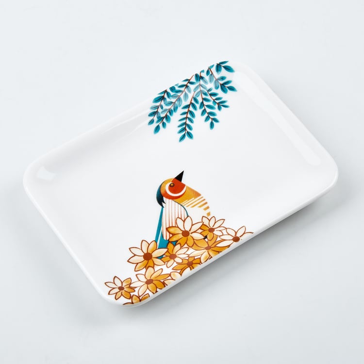 Nova Townsquare Ceramic Printed Soap Dish