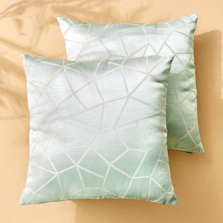 Jade Aiko Set of 2 Jacquard Cushion Cover- 40x40cm