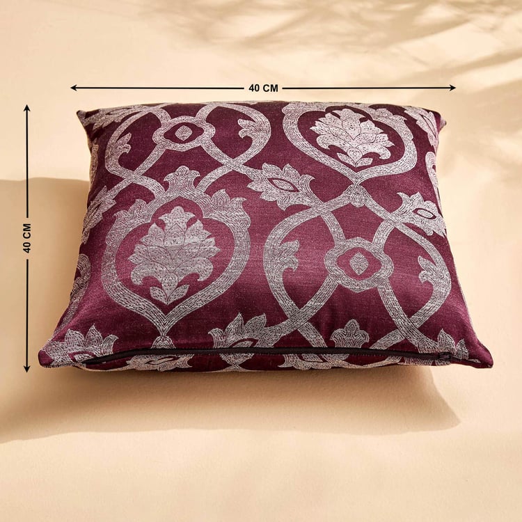 Jade Alfie Set of 2 Jacquard Cushion Covers - 40x40cm