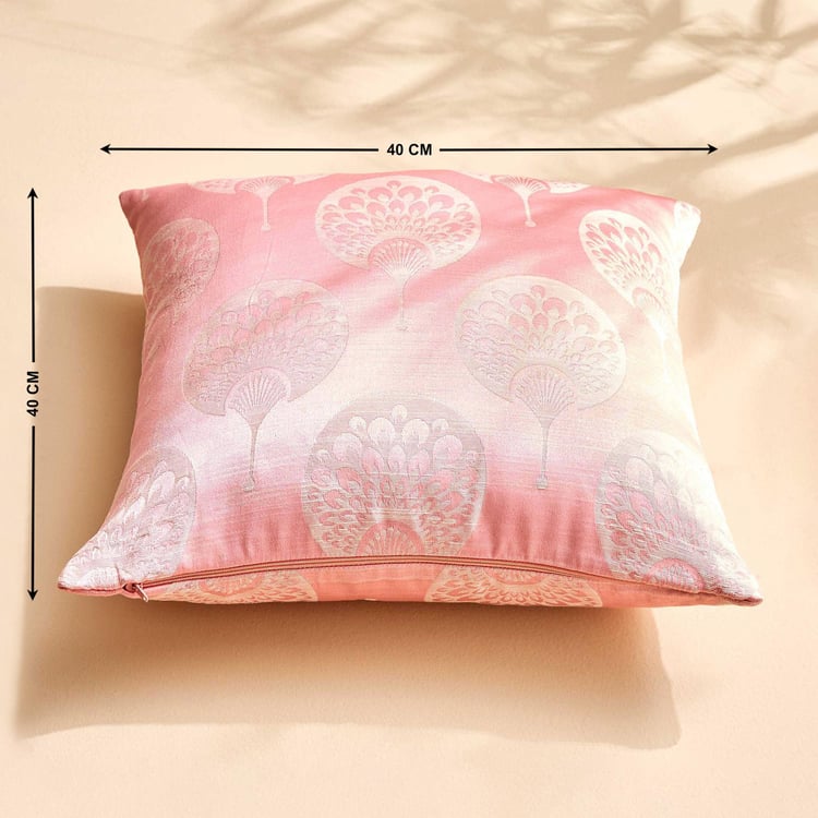 Jade Emily Set of 2 Jacquard Cushion Covers - 40x40cm