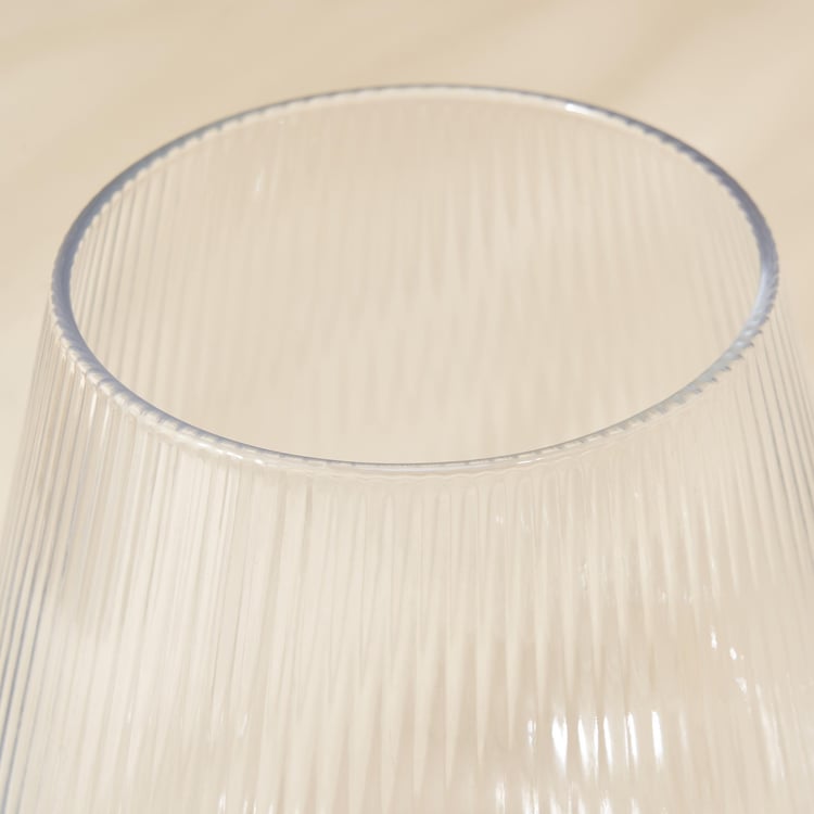 Eadric Glass Ribbed Vase