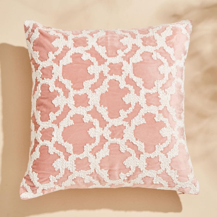 Endura Embroidered Cushion Cover - 40x40cm