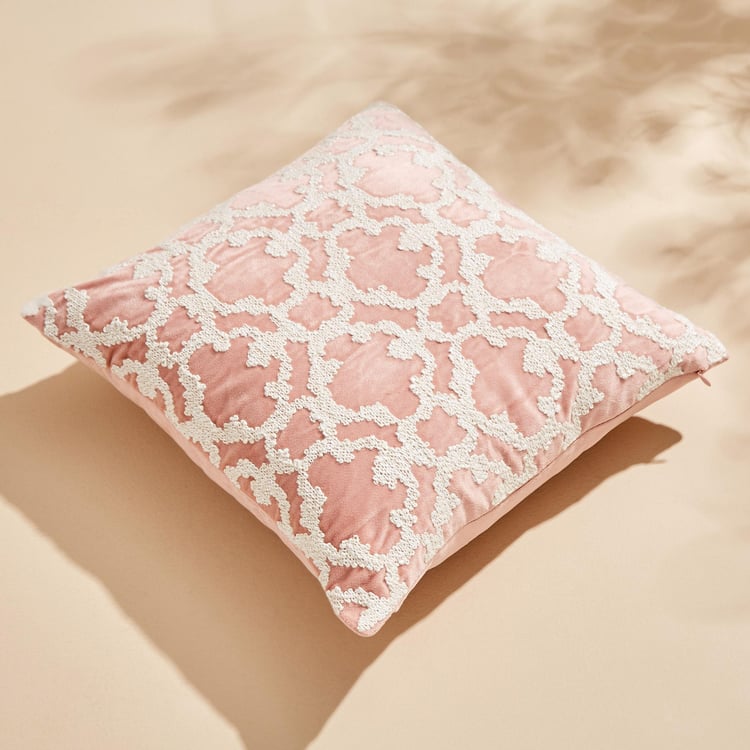 Endura Embroidered Cushion Cover - 40x40cm