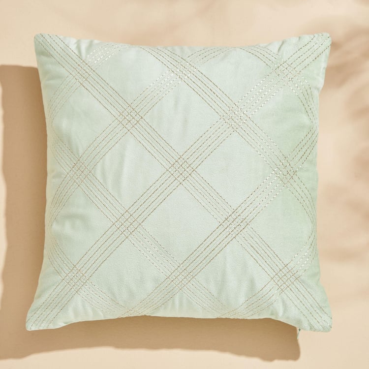 Endura Embroidered Cushion Cover - 40x40cm