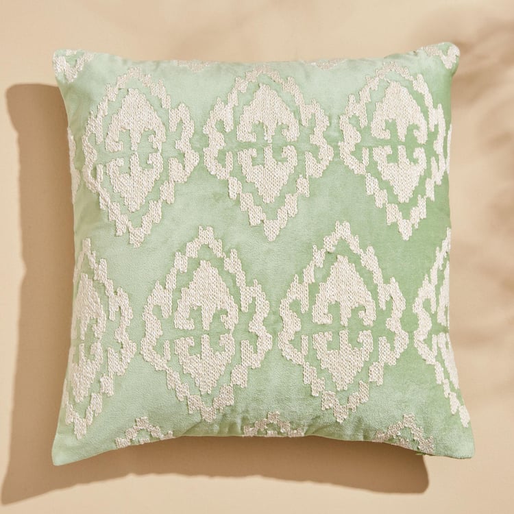 Endura Embroidered Cushion Cover - 40x40cm