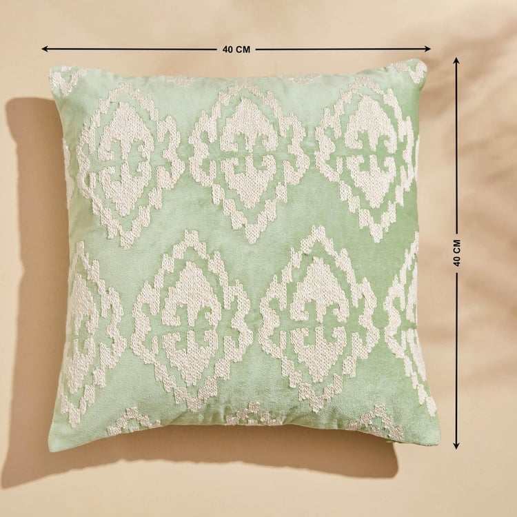 Endura Embroidered Cushion Cover - 40x40cm