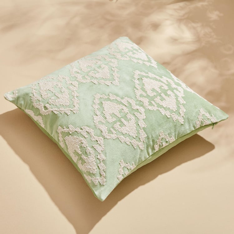 Endura Embroidered Cushion Cover - 40x40cm