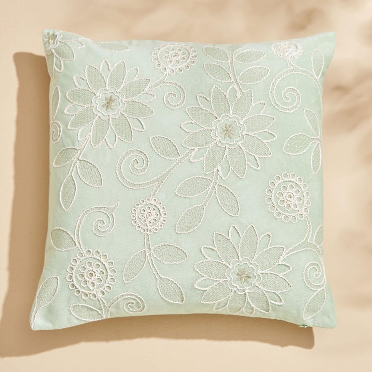 Endura Embroidered Cushion Cover - 40x40cm