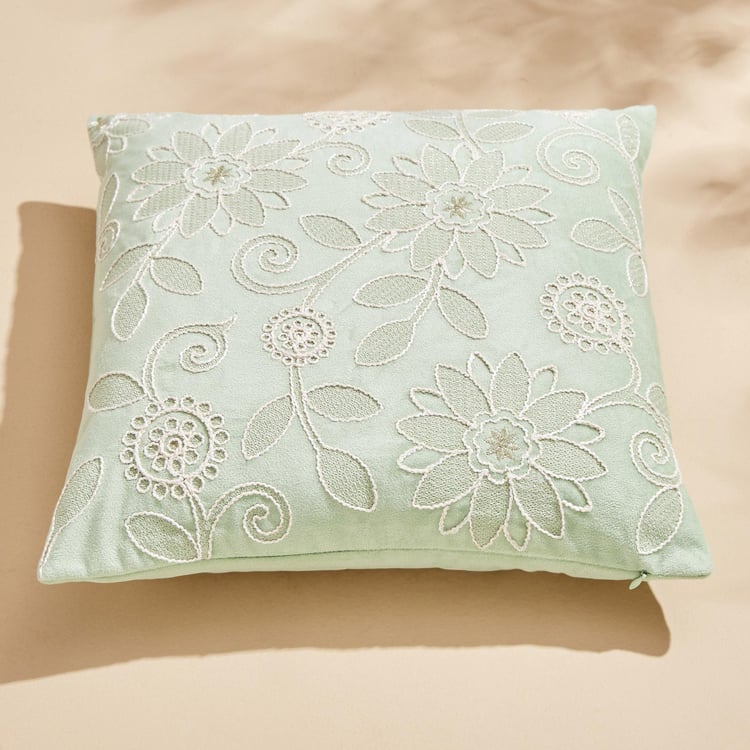 Endura Embroidered Cushion Cover - 40x40cm