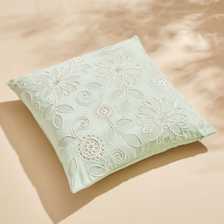 Endura Embroidered Cushion Cover - 40x40cm