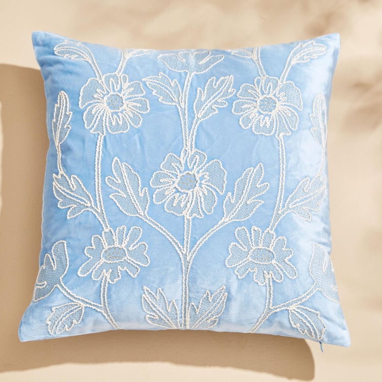 Endura Embroidered Cushion Cover - 40x40cm