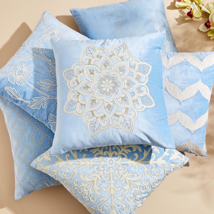 Endura Embroidered Cushion Cover - 40x40cm