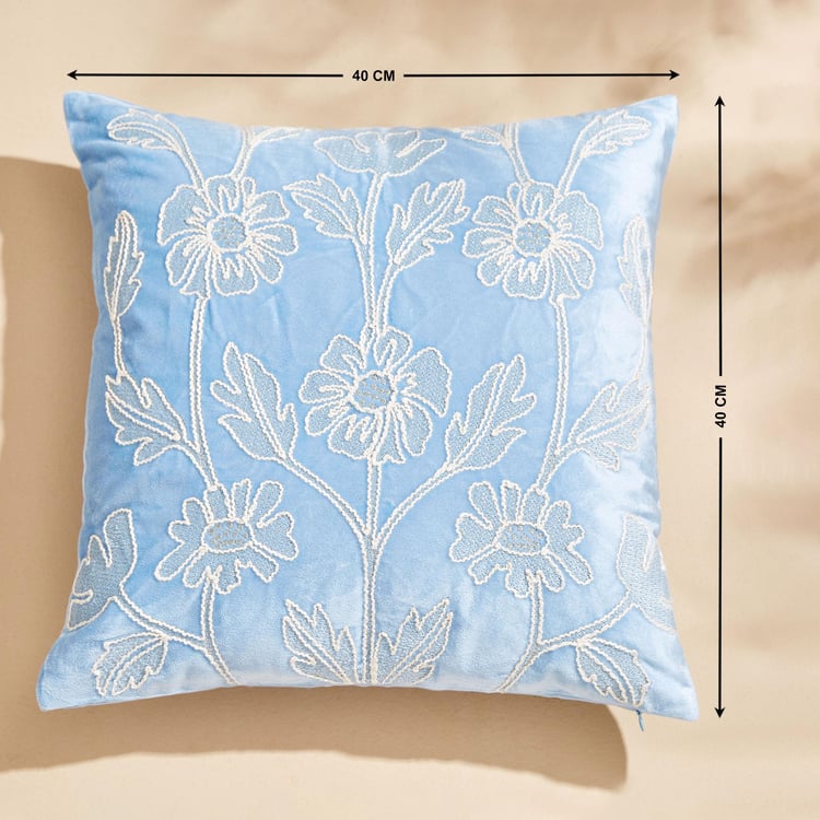 Endura Embroidered Cushion Cover - 40x40cm