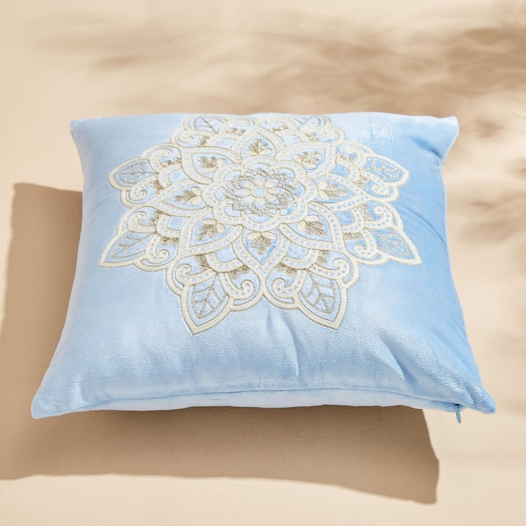 Endura Embroidered Cushion Cover - 40x40cm