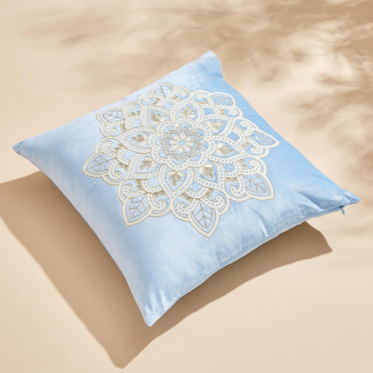 Endura Embroidered Cushion Cover - 40x40cm