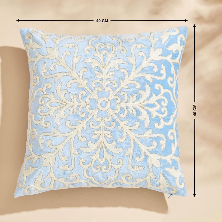 Endura Embroidered Cushion Cover - 40x40cm