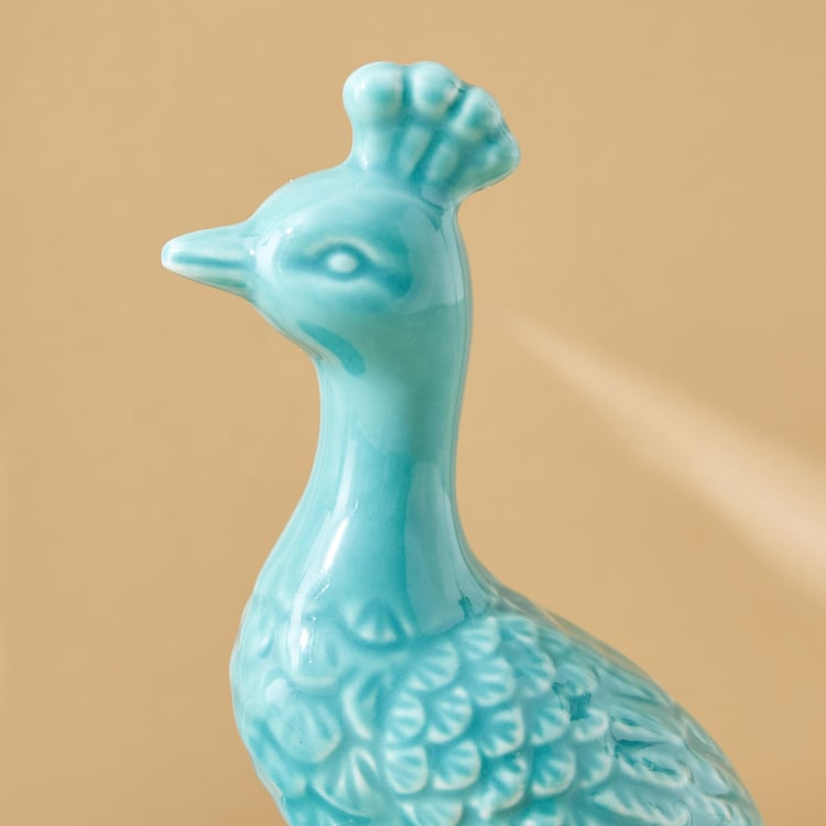 Rylee Ivana Ceramic Peacock T-Light Holder