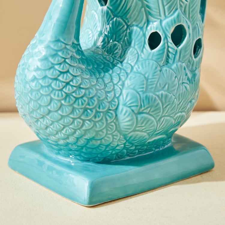 Rylee Ignus Ceramic Peacock Vase