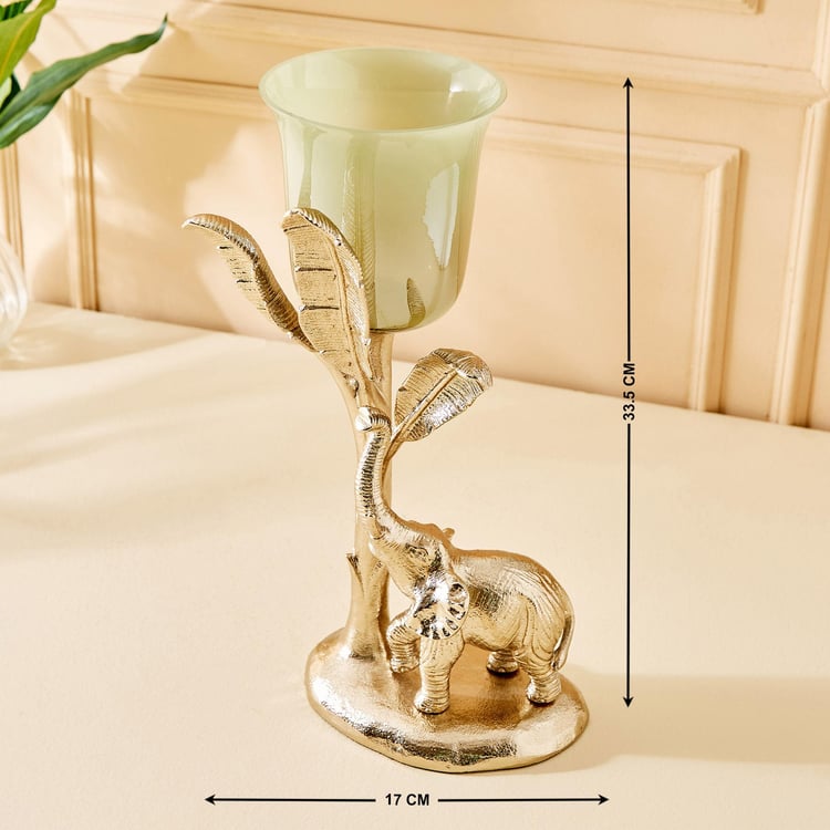 Eternity Vivere Glass Elephant Candle Holder