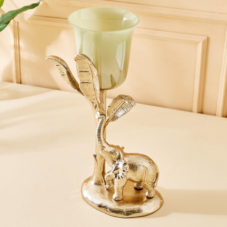 Eternity Vivere Glass Elephant Candle Holder