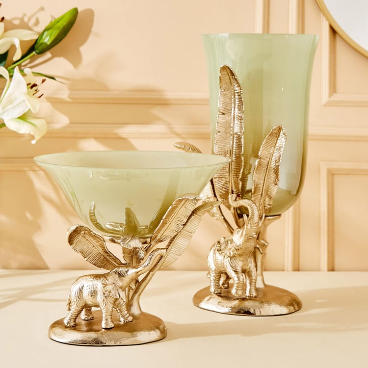 Eternity Vivere Glass Elephant Vase